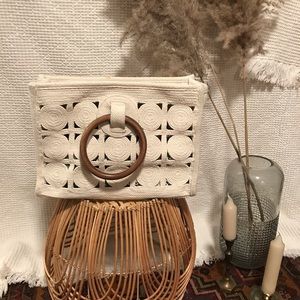 Boho macrame purse